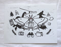 Cryptid Linocut Print