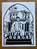 Mordred and the Fall of Camelot Linocut Print