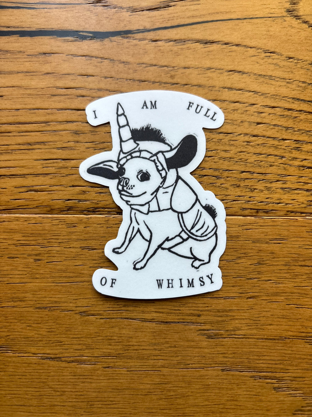 Vinyl Whimsy Chihuahua Sticker 3"