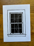 A Dark and Stormy Night Linocut Print