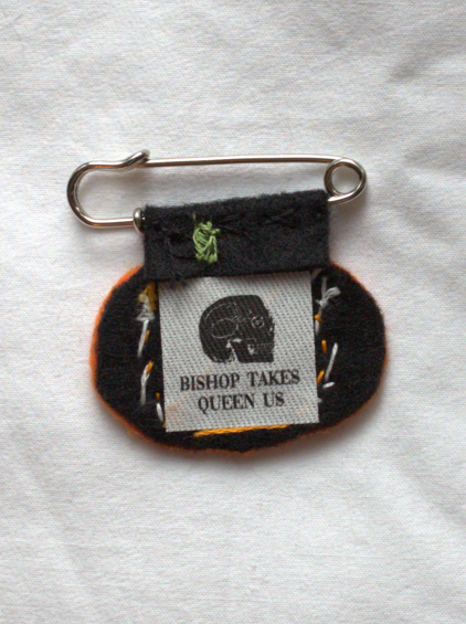 ♝PREORDER♝ Handmade pumpkin pronoun pin - customizable pronouns