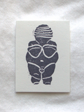 Venus of Willendorf Linocut Block Print
