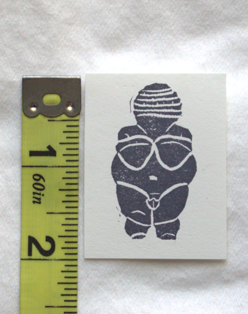 Venus of Willendorf Linocut Block Print