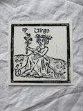 Virgo hand carved block print