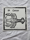 Cancer hand carved block print