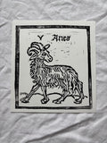 Aries hand carved block print