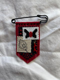 Alastor inspired hand embroidered pin