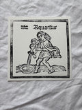 Aquarius hand carved block print