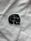Vinyl Skull Sticker 2”
