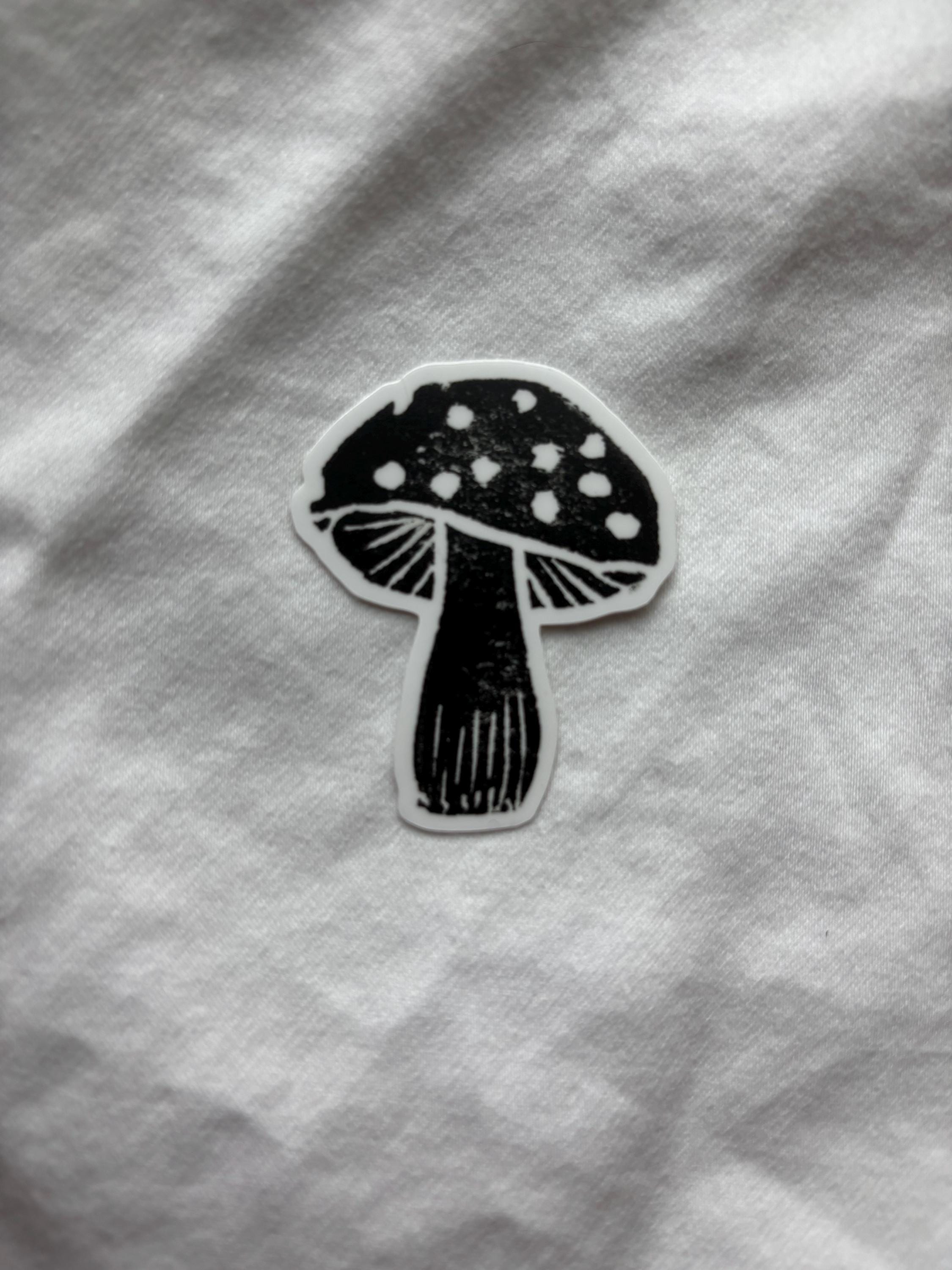 Vinyl Mushroom Sticker 2”