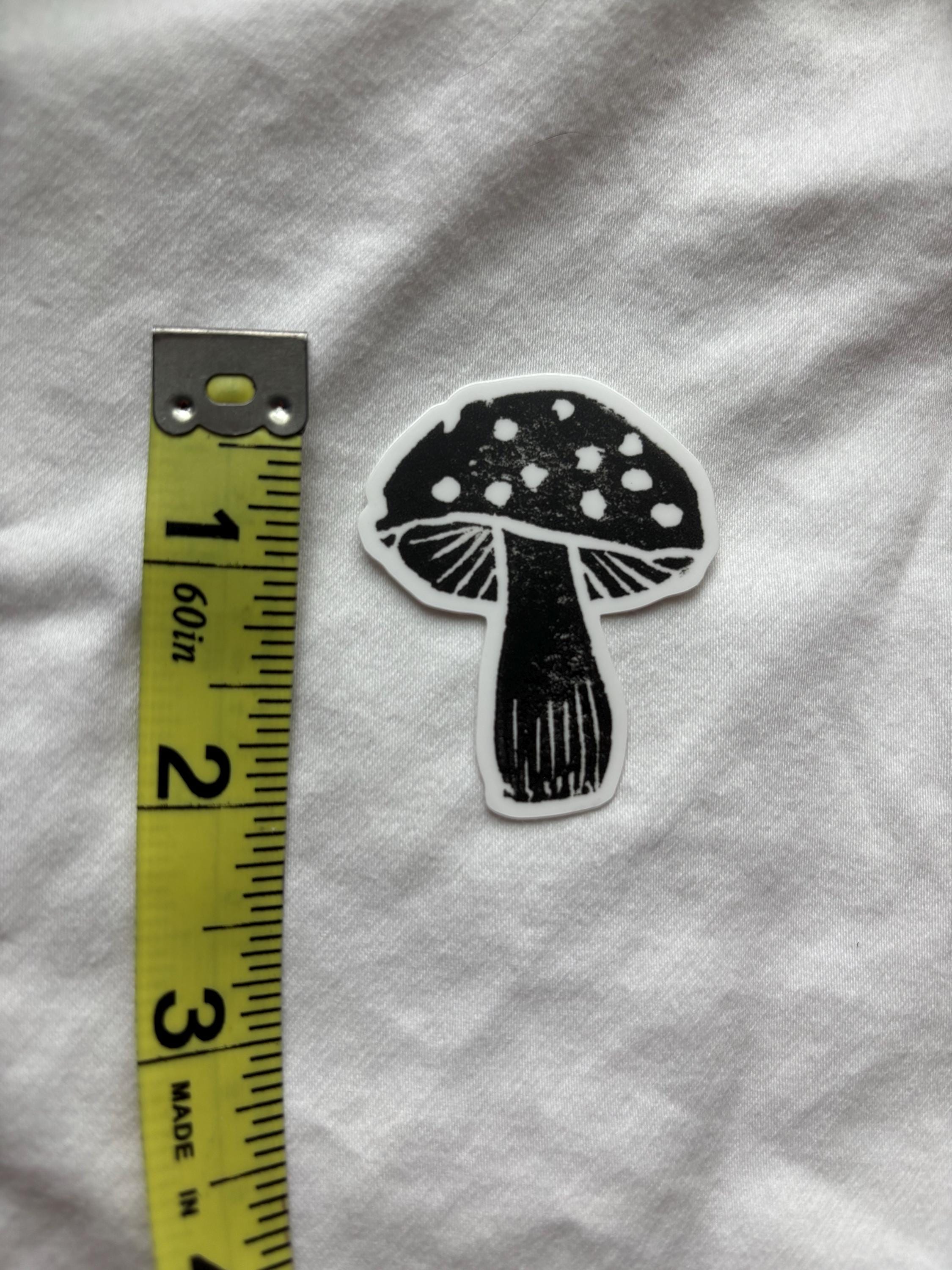 Vinyl Mushroom Sticker 2”